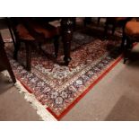 Carpet square { 312cm L X 197cm W }.