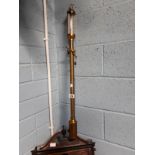 Victorian brass Ship's barometer.