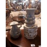 Ceramic jug and vase.