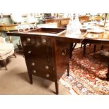 Georgian inlaid mahogany drink's cabinet.