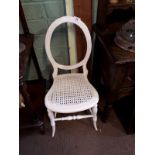 19th C. painted pine side chair.