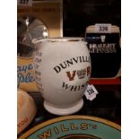 Dunville's whiskey V.R. ceramic jug.