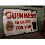 Guinness Is Good For You enamel advertising sign.