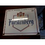 Furstenberg Appointed To supply enamel advertising sign.