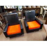 Pair of 1970's armchairs.