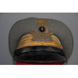 Cappello a tesa da Tenente Colonnello del Primo Genio. Seconda guerra mondiale.