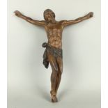 Scultura in legno patinato raff. ''CRISTO''. XVIII secolo. Lievi difetti. Mis. Lung. cm. 31 Alt. cm.