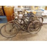 THREE VINTAGE PUSH BICYCLES A/F