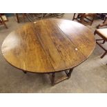 EARLY 18TH CENTURY OAK GATELEG DINING TABLE