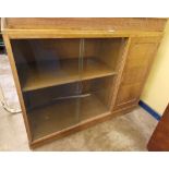 MID 20TH CENTURY GOOD FURNITURE LIMITED GLAZED OAK CABINET