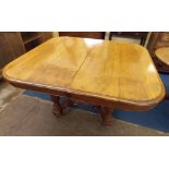 FRENCH WALNUT EXTENDING DINING TABLE