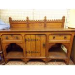 VICTORIAN OAK GOTHIC REVIVAL SIDEBOARD