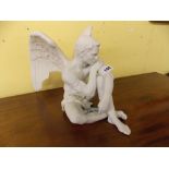 LLADRO FIGURE (PARIAN) "SEATED ANGEL" 27CM HIGH