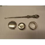 SILVER ROUGE POT,NAPKIN RING,