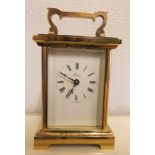 BRASS MISTAS CARRIAGE CLOCK