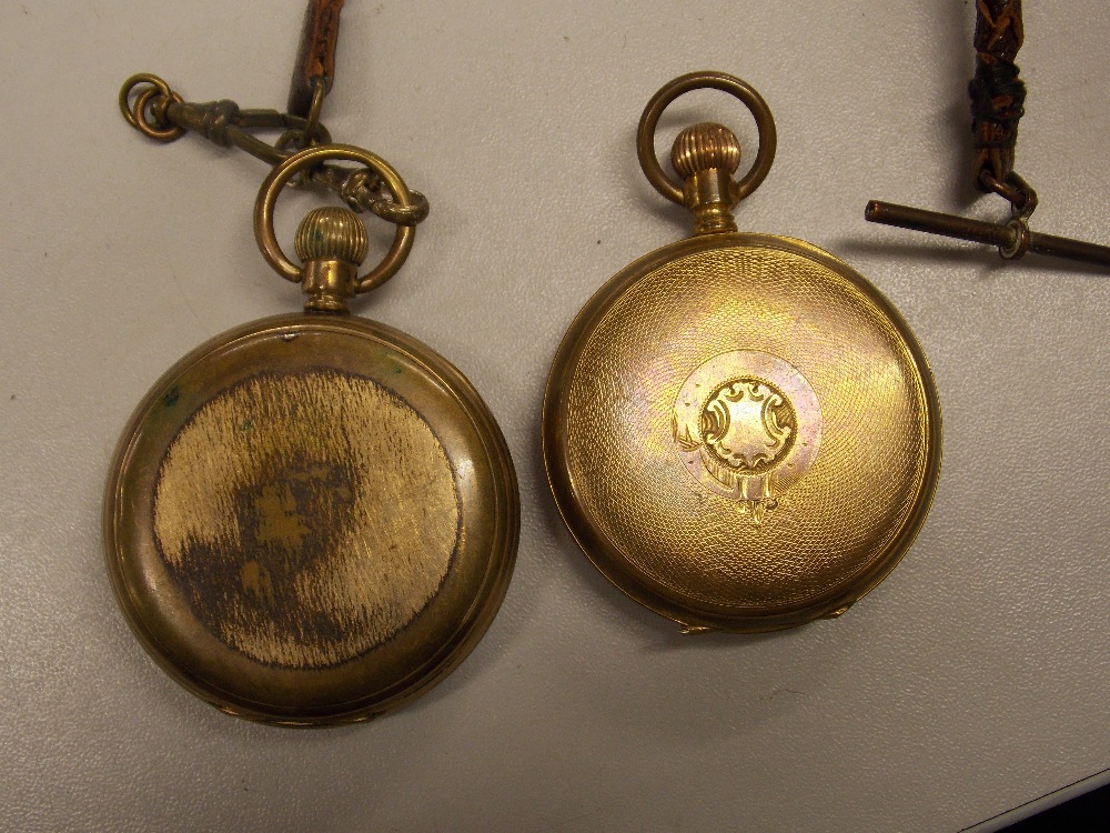 TWO BASE METAL POCKET WATCHES - Image 2 of 3