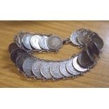 SILVER THREEPENCE COIN BRACELET