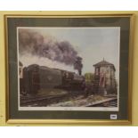 L SIVATT LIMITED EDITION PRINT 324/850 LAST DAY -RAILWAY PRINT F/G