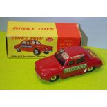 BOXED DINKY TOYS RENAULT DAUPHINE MINICAB WITH WINDOWS AND ADVERTISEMENT TRANSFERS-268