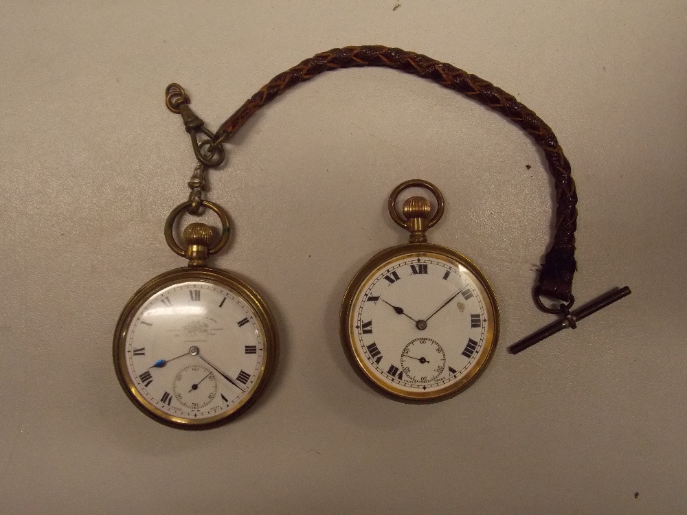 TWO BASE METAL POCKET WATCHES