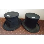 CHAMAUX LTD HAT BOX -2 TOP HATS ONE G A DUNN &C0