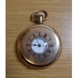 ROLLED GOLD FULL HUNTER POCKET WATCH DIAL FILLIAN AND SONS HUDDERSFIELD