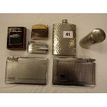 BOXED MONSA LIGHTER CASE ,ANOTHER ARONSON WHIRLWIND VINTAGE CIGARETTE LIGHTER,TWO OTHERS ,