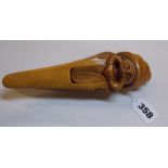 SYCAMORE CARVED JOLLY FACE NUT CRACKER