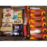 CORGI FIRE ENGINES COLLECTION INCLUDING HEROES UNDER FIRE, NINE DOUBLE NINE,