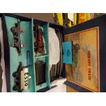 BOXED 1950s HORNBY TIN PLATE TRAIN SET