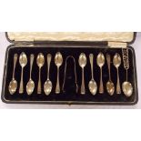 CASED SILVER SPOONS,