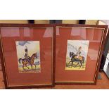 TWO BOXED CASH'S WOVEN SILKS OF THE ROYAL ARTILLERY (ROSE) AND HORSEGUARDS (ROSE)