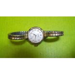 LADIES H & G WRIST WATCH ON EXPANDING BRACELET STRAP