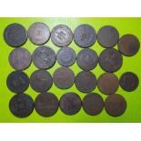 A SELECTION OF WORKHOUSE AND ONE PENNY AND HALF PENNY TOKENS MAINLY WEST MIDLANDS INCLUDING