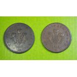 ONE PENNY TOKEN JERSEY & GUERNSEY & ALDERNEY TO FACILITATE TRADE 1812