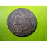 RARE ROBERT REYNOLDS COVENTRY COPPER CONDER HALFPENNY 1794 TOKEN RIBBON WEAVERS - 29MM