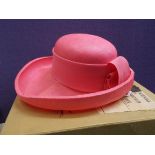 DEBENHAM & FREEBODY 1966 CORAL PINK HAT WITH BOX