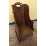 18TH CENTURY PROVINCIAL ELM CHILD'S LAMBING STYLE CHAIR (WITH FAULTS)