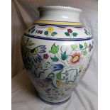 POOLE POTTERY BALUSTER VASE IMPRESSED MARK AW AK J.E. DOWDING 34.