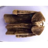 LADIES VINTAGE FAUX FUR OVERCOAT IN BROWN, ROYAL CASTOR, BEAVERSTOWN,