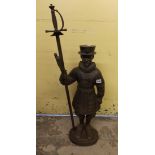 CAST IRON BEEFEATER FIGURAL COMPANION SET,