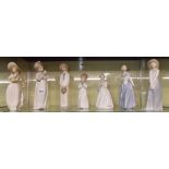 SELECTION OF NAO AND VALENCIA PORCELAIN FIGURES (X7)