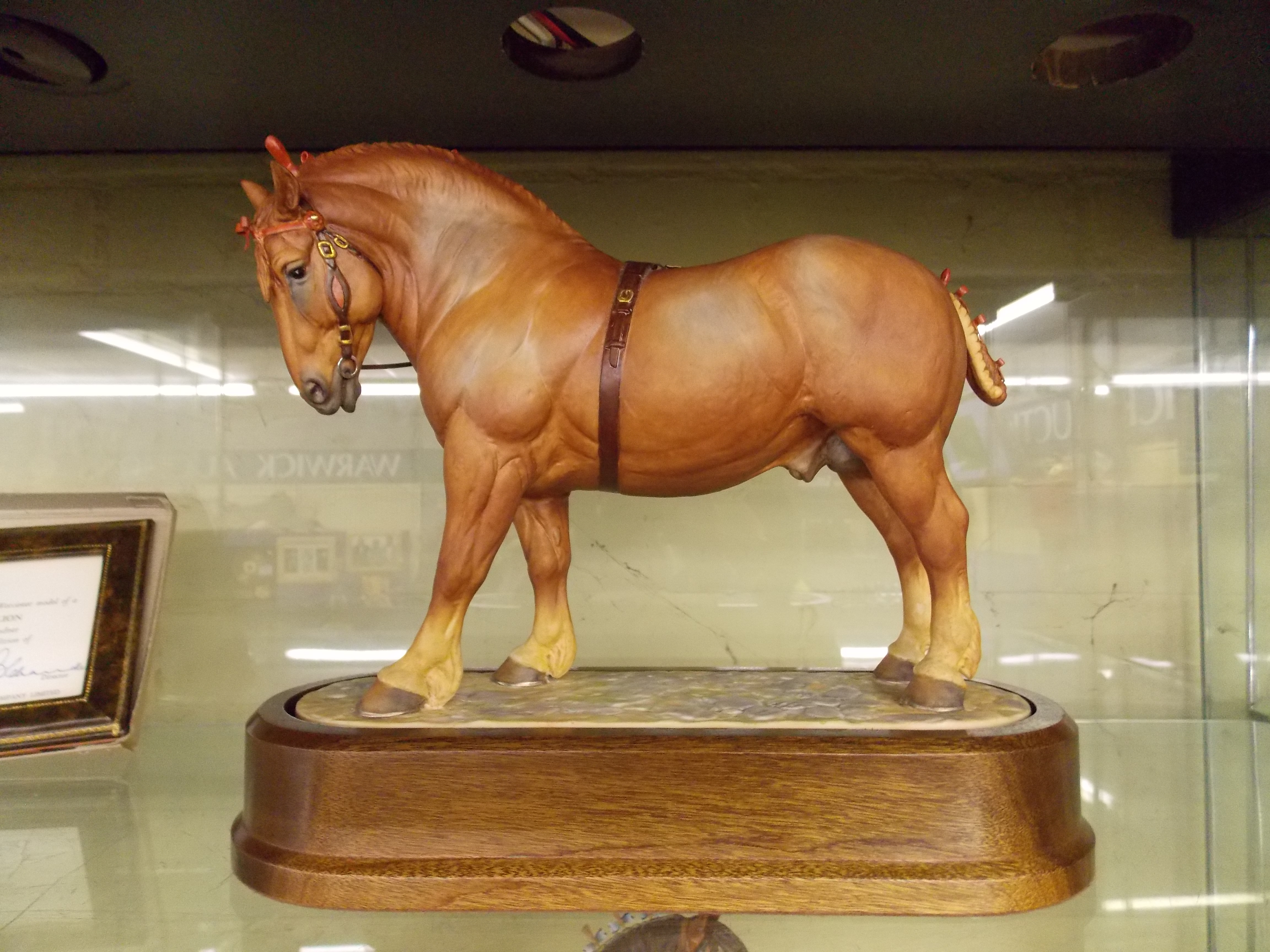 ROYAL WORCESTER MODEL OF SUFFOLK STALLION MODELLED BY D L NUMBER 93/500 - Image 5 of 8