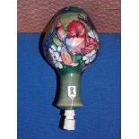 MOORCROFT POTTERY BALUSTER TABLE LAMP,