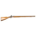 A good quality 10 bore late percussion export musket, by I Hollis & Sons, London (1861-1900), 52”