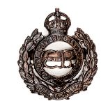 A scarce Ed VIII officer’s bronze cap badge of The Royal Engineers. GC Plate 6