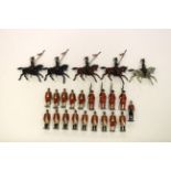 2 Britains sets. 21st Empress of India’s Lancers from set No.100. 5 mounted, bugler on grey and 4