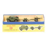 Dinky Toys 25 Pound Field Gun Set No.697. Comprises Medium Artillery Tractor, trailer and field gun.