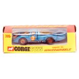 Corgi Toys Whizzwheels Porsche 917 (385). A pre-production example in metallic blue. Unusually