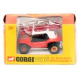 Corgi Toys Whizzwheels G. P. Beach Buggy (381). A pre-production example in red, with black